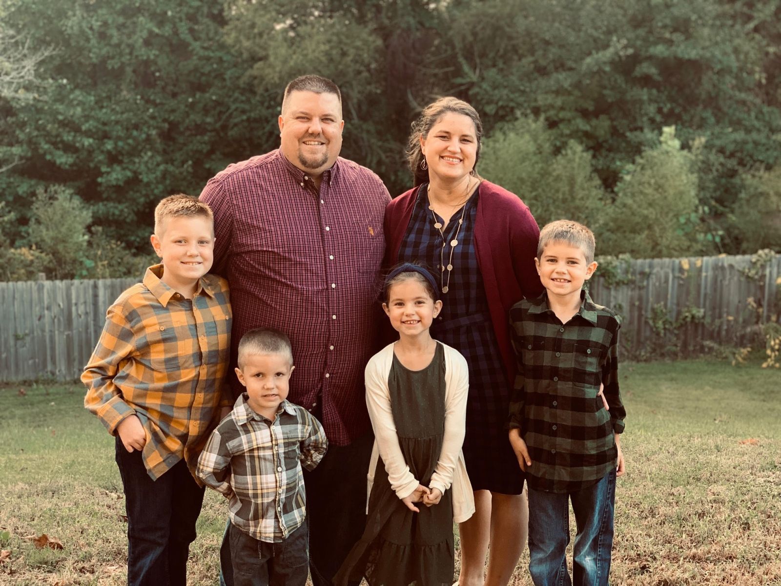 Pastor Kyle Wellmaker with his wife and children